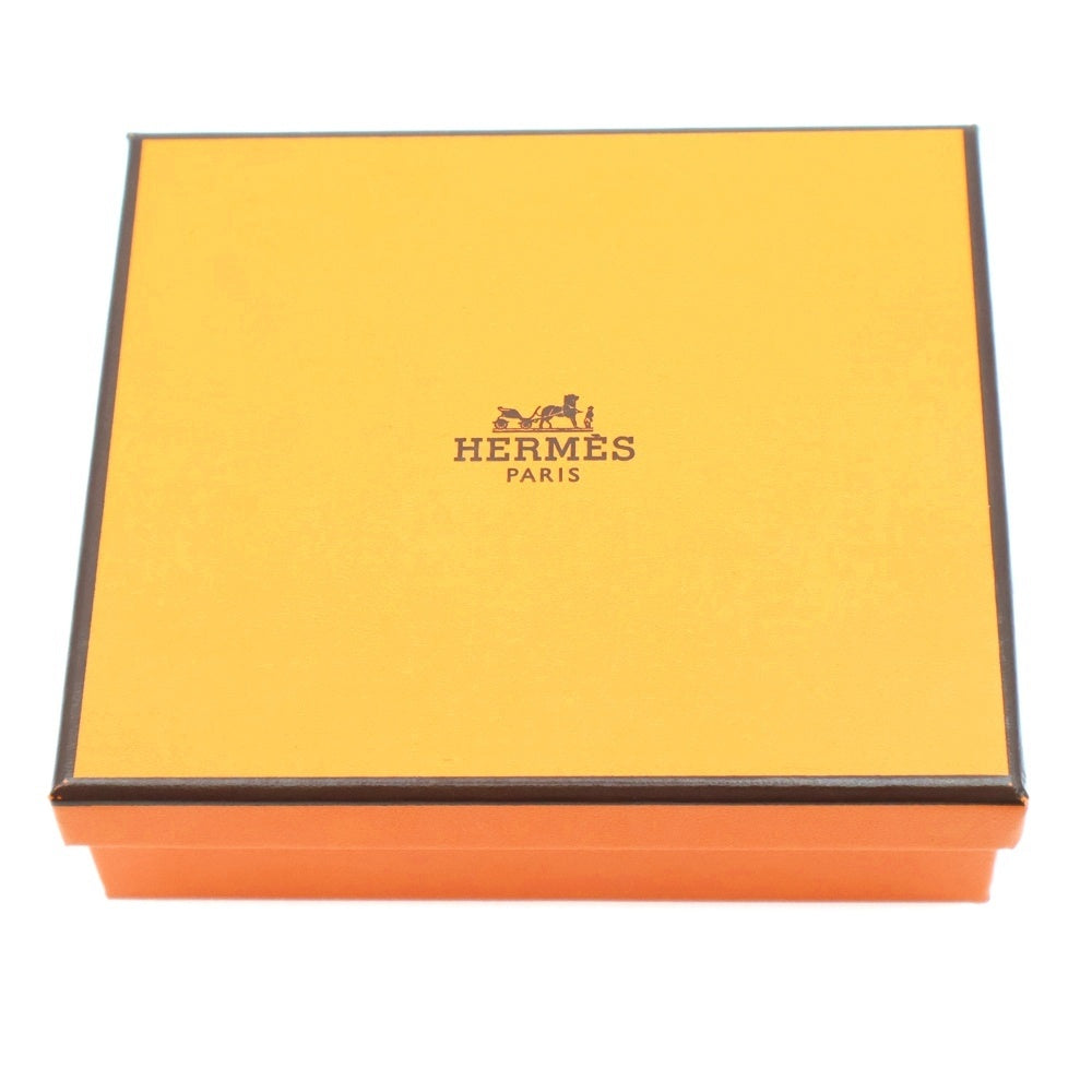 HERMES(エルメス) グレナンコンパクト コンパクトウォレット 三つ折り財布 ブラック ノワール スイフト K刻印 シルバー金具