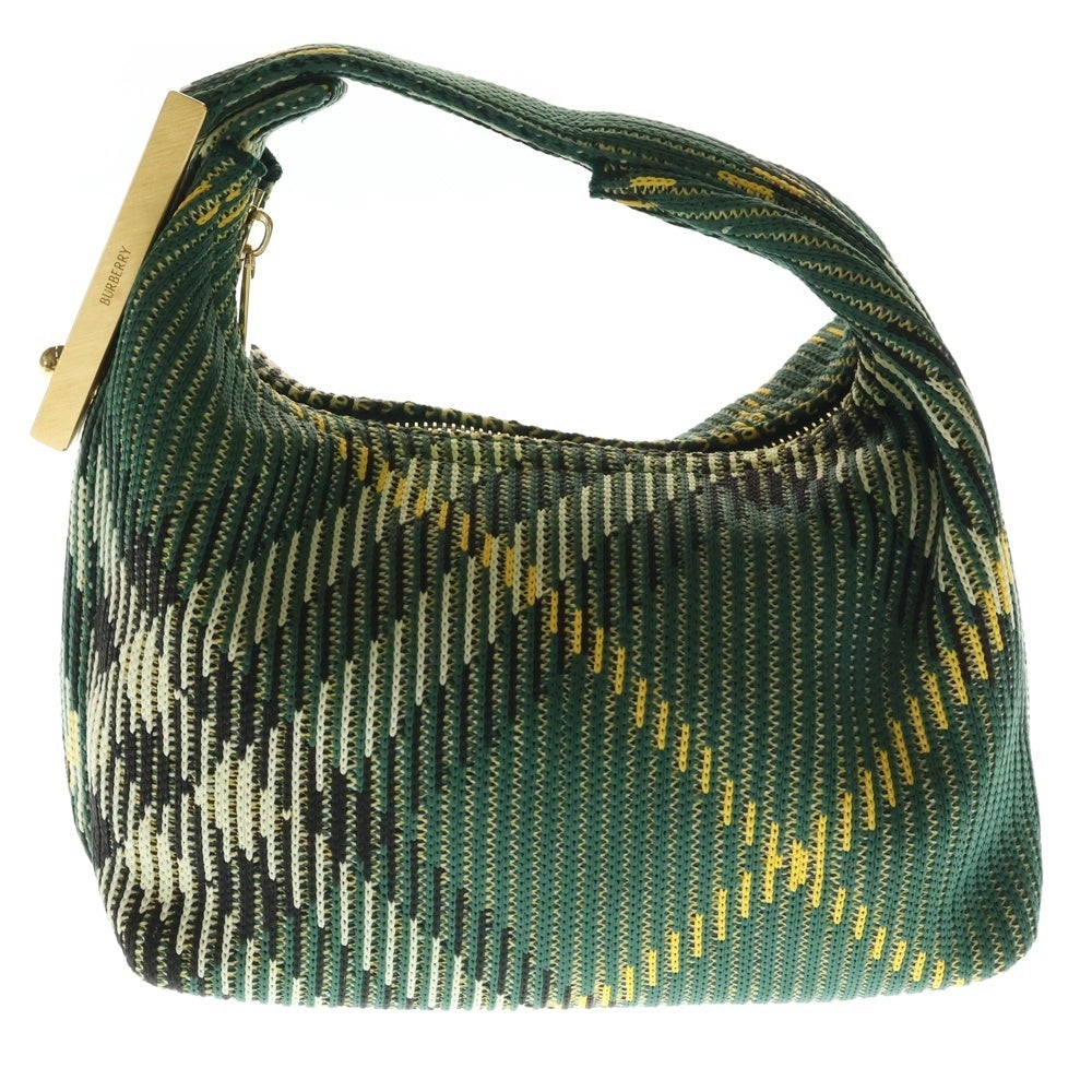 BURBERRY(バーバリー) PEG ミニダッフルバッグ ハンドバッグ グリーン キャンバス レディース