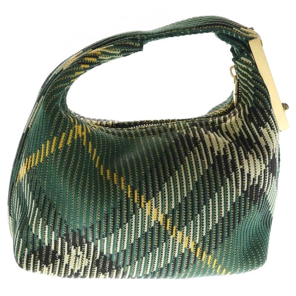 BURBERRY(バーバリー) PEG ミニダッフルバッグ ハンドバッグ グリーン キャンバス