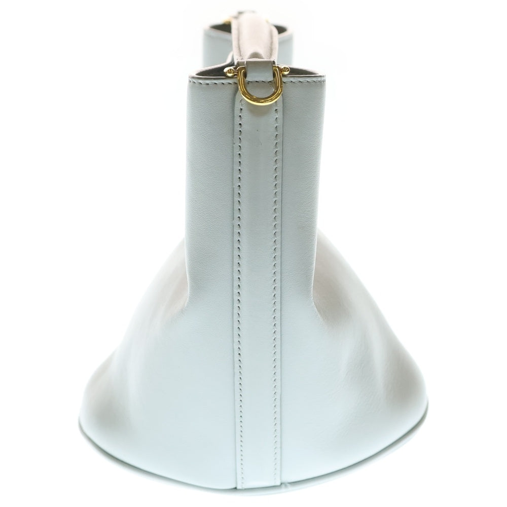 CELINE(セリーヌ) ティーン バケット16 2WAYバッグ ハンドバッグ ショルダーバッグ ライトブルー レザー ゴールド金具 レディース