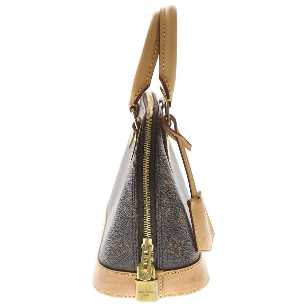 LOUIS VUITTON(ルイヴィトン) モノグラム アルマBB 2WAYバッグ ハンドバッグ ショルダーバッグ ブラウン レザー×PVC M46990 ゴールド金具 レディース