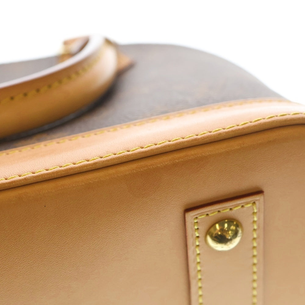 LOUIS VUITTON(ルイヴィトン) モノグラム アルマBB 2WAYバッグ ハンドバッグ ショルダーバッグ ブラウン レザー×PVC M46990 ゴールド金具 レディース