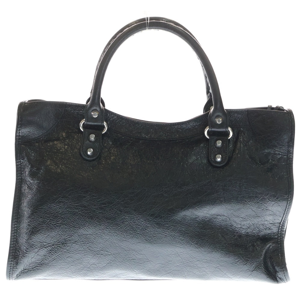 BALENCIAGA(バレンシアガ) シティ ミディアム 2WAY ハンドバッグ ショルダーバッグ ブラック レザー 8230582 レディース