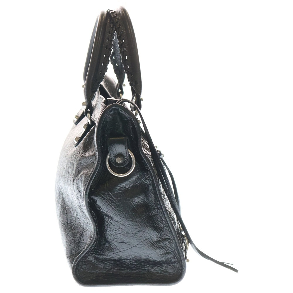 BALENCIAGA(バレンシアガ) シティ ミディアム 2WAY ハンドバッグ ショルダーバッグ ブラック レザー 8230582 レディース