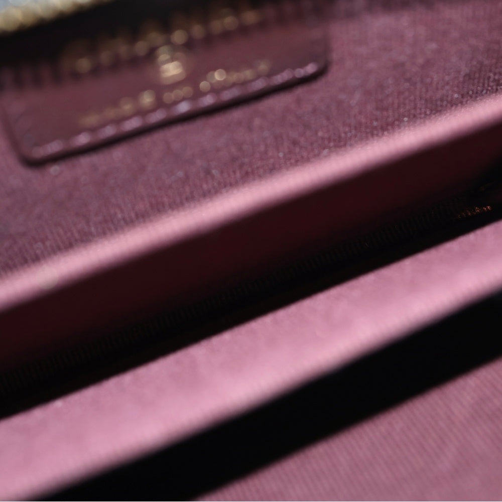 CHANEL(シャネル) マトラッセ コインケース ラウンドファスナー ブラック キャビア ゴールド金具 レディース