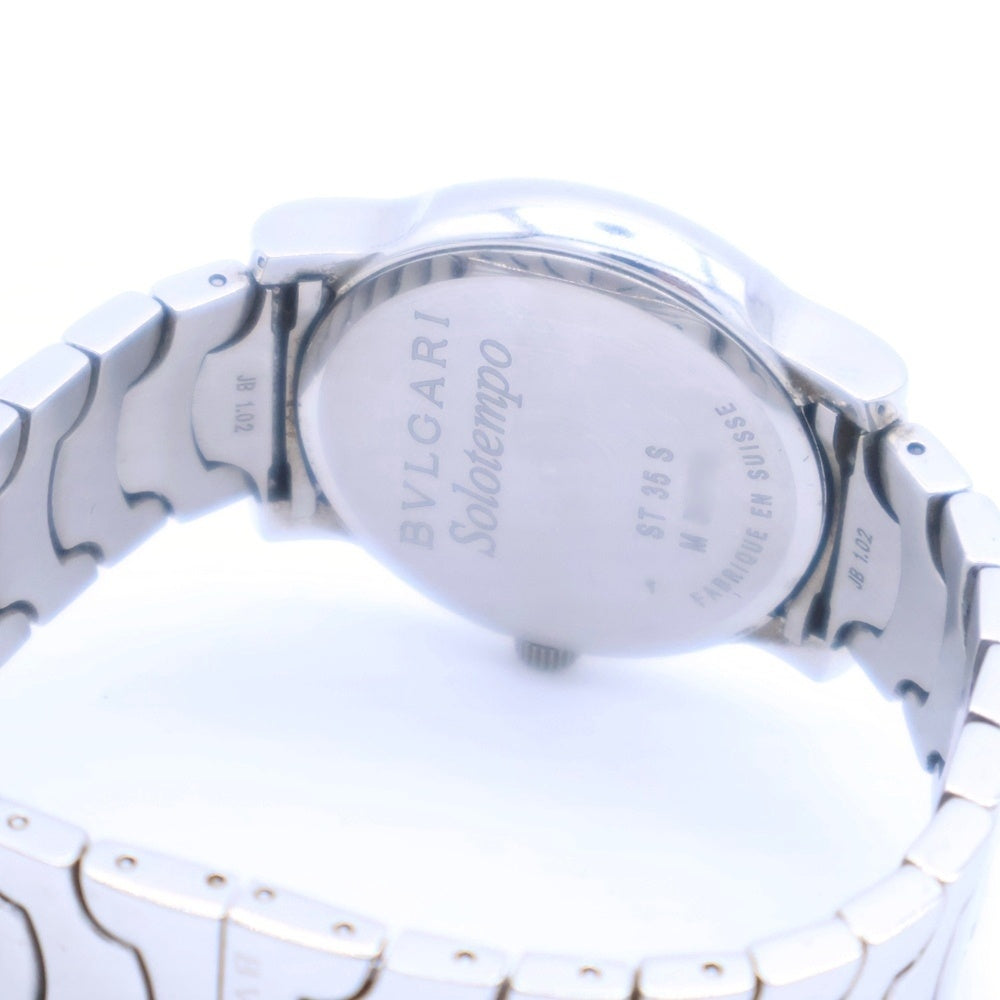 BVLGARI(ブルガリ) ST35S ソロテンポ 白文字盤 SS/QZ ステンレス クォーツ 腕時計