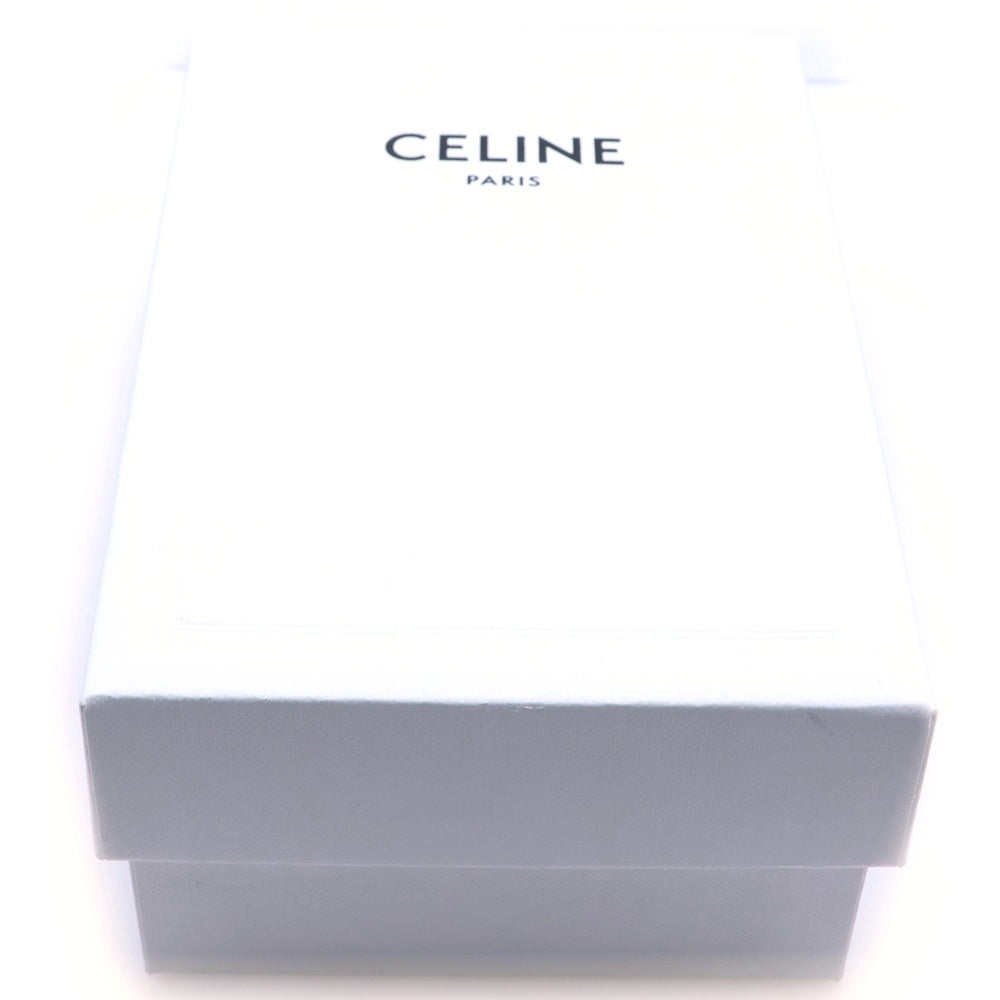 CELINE(セリーヌ) トリオンフ 三つ折り財布 コンパクトウォレット コインケース ブラック レザー ゴールド金具