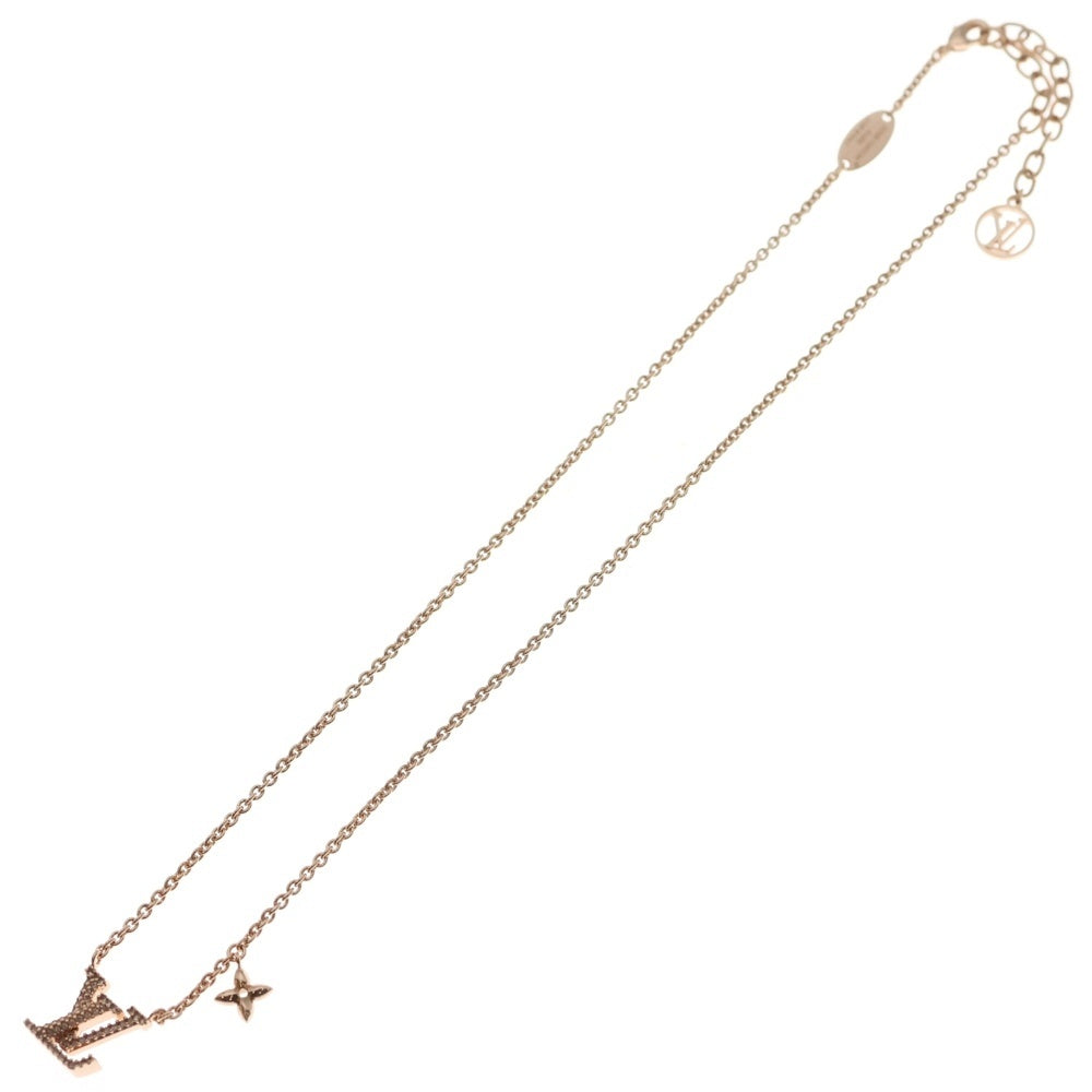 LOUIS VUITTON(ルイヴィトン) コリエ LVアイコニック ネックレス ペンダント チェーン ピンクゴールド GP M00985