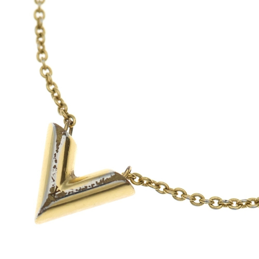 LOUIS VUITTON(ルイヴィトン) エッセンシャルVネックレス ペンダント チェーン ゴールド GP M61083 レディース