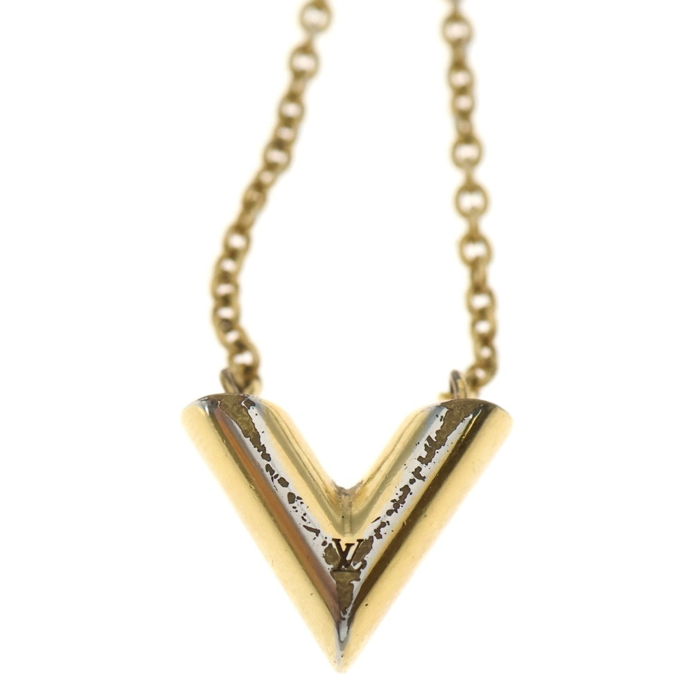 LOUIS VUITTON(ルイヴィトン) エッセンシャルVネックレス ペンダント チェーン ゴールド GP M61083 レディース
