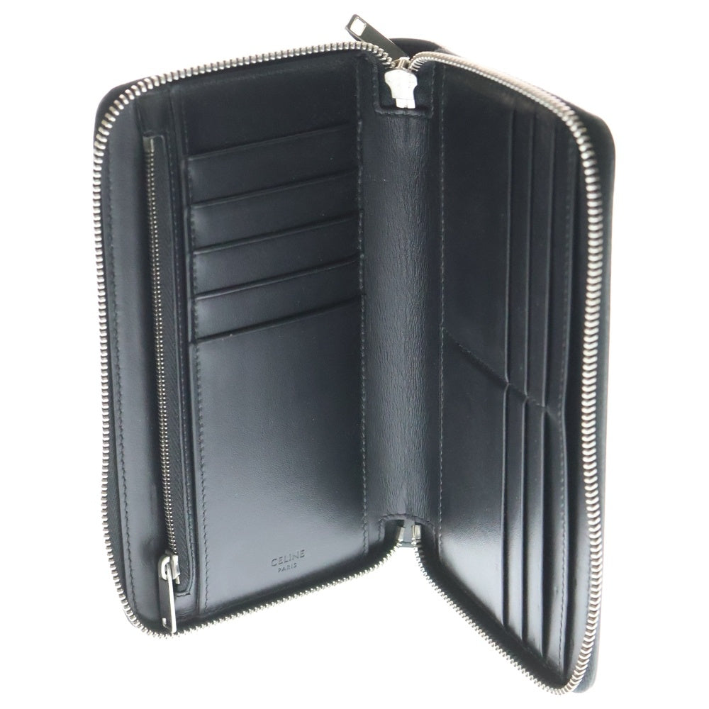 CELINE(セリーヌ) ラージ ジップウォレットブラック レザー 財布 レディース