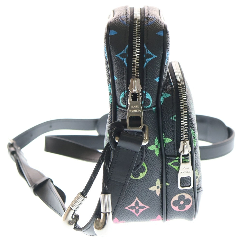 LOUIS VUITTON(ルイヴィトン) モノグラム イリディセント アマゾン ショルダーバッグ ミニバッグ ブラック PVC レザー M13898 シルバー金具 レディース