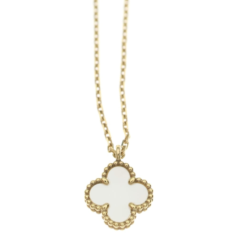 Van Cleef & Arpels(ヴァンクリーフアンドアーペル) スウィートアルハンブラ マザーオブパール ネックレス Au750YG VCARF69100