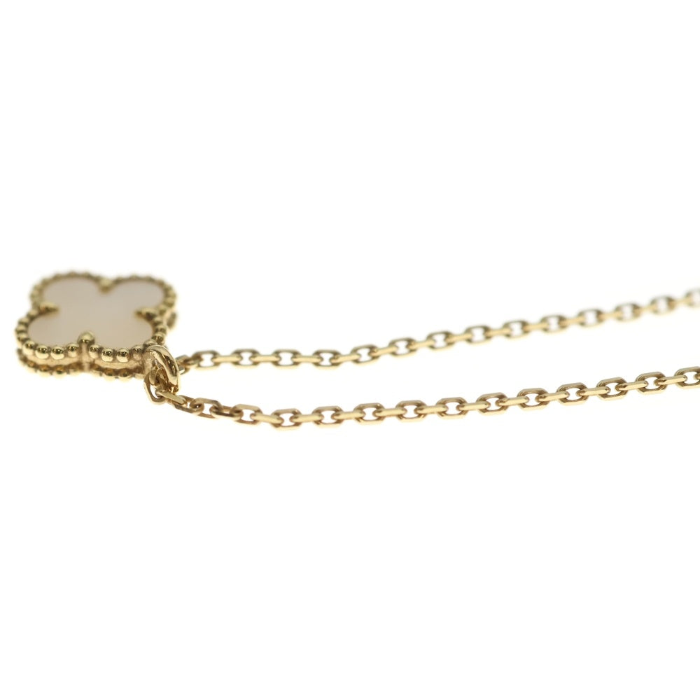 Van Cleef & Arpels(ヴァンクリーフアンドアーペル) スウィートアルハンブラ マザーオブパール ネックレス Au750YG VCARF69100