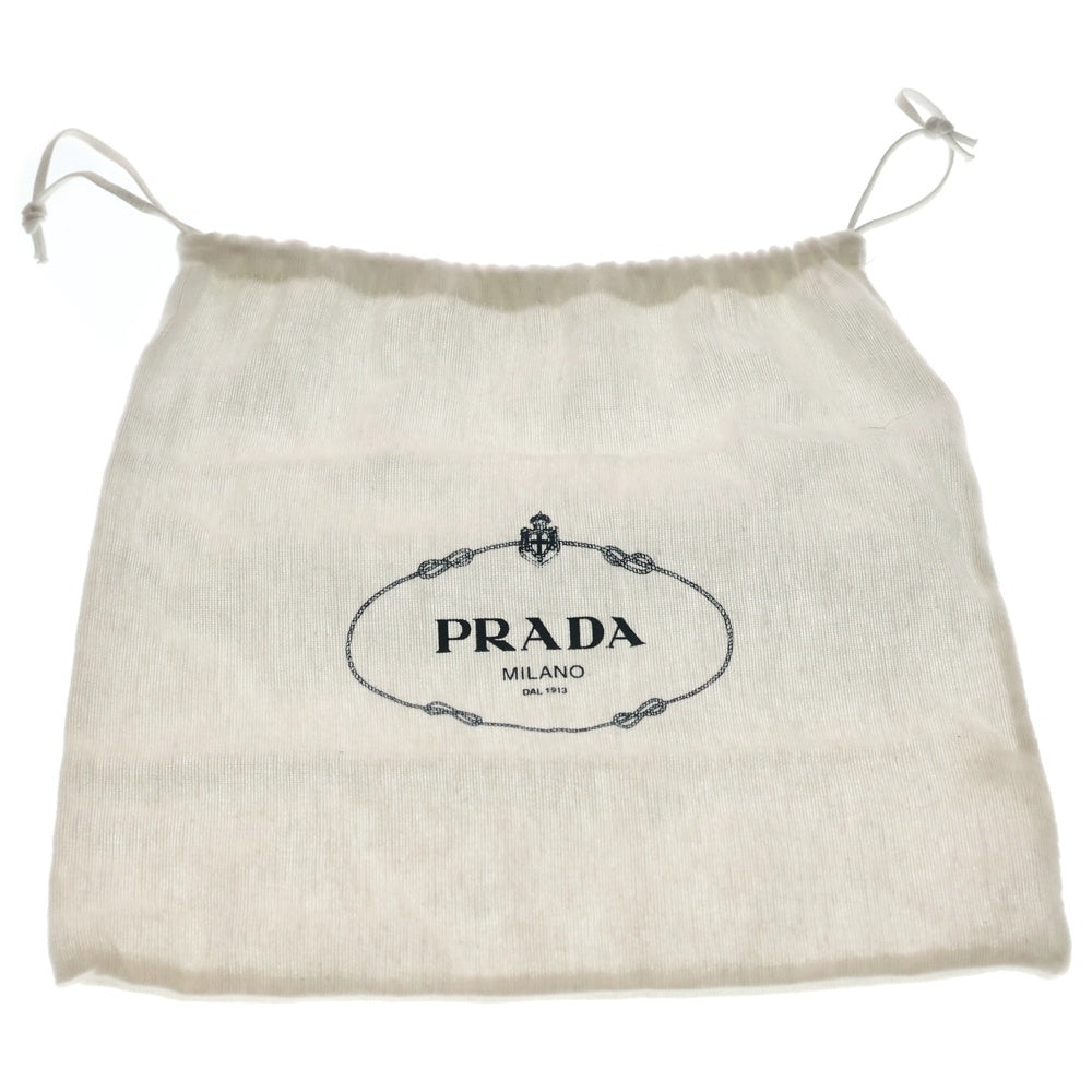 PRADA(プラダ) ショルダーバック サフィアーノ ミニバッグ ブラック レザー シルバー金具