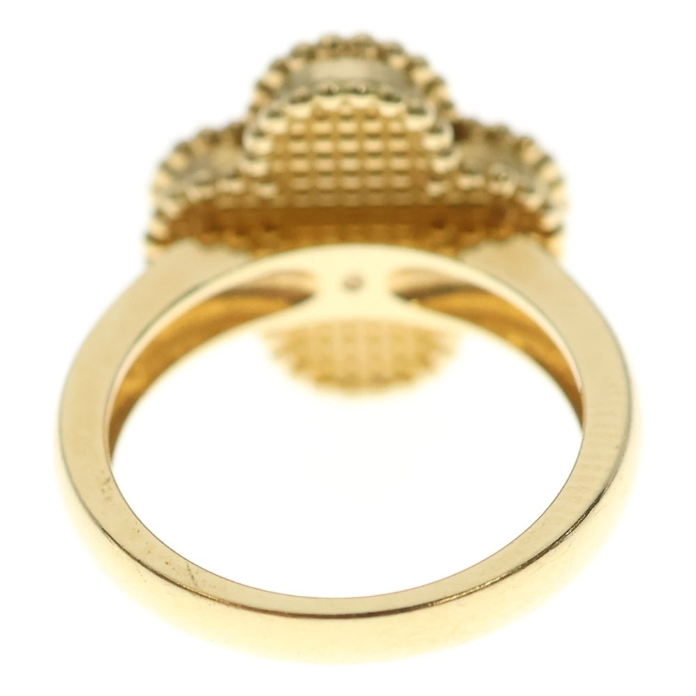 Van Cleef & Arpels(ヴァンクリーフアンドアーペル) ヴィンテージアルハンブラ マザーオブパール 1PDリング ダイヤモンド イエローゴールド Au750YG VCARA41149 ジュエリー レディース