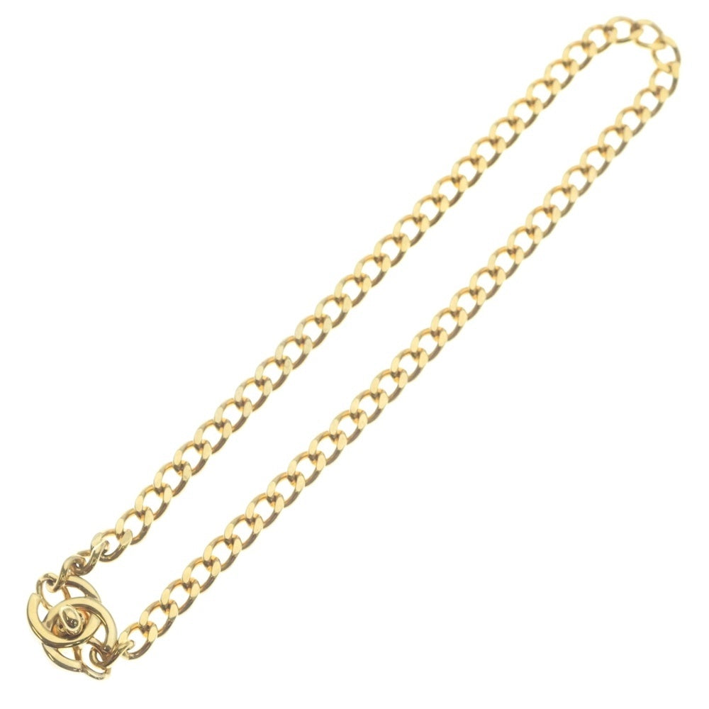 CHANEL(シャネル) ココマーク ターンロック ネックレス ペンダント チェーン ゴールド GP レディース