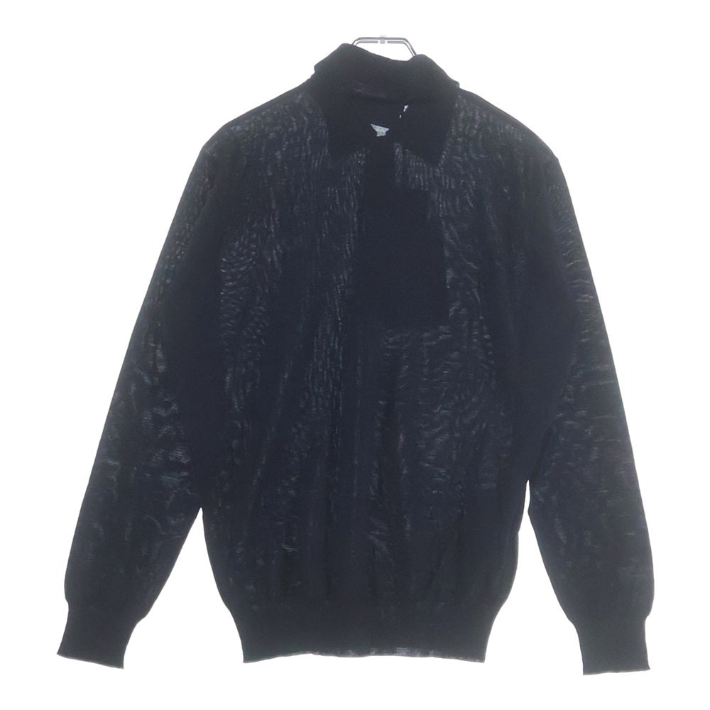 PRADA(プラダ) ウールニット 長袖ポロシャツ ネイビー レディース DNA00T S000 145T