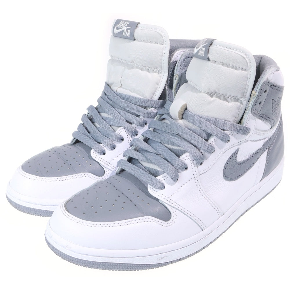 NIKE(ナイキ) AIR JORDAN1 RETRO HIGH OG STEALTH エアジョーダン 1 ステルス ハイカットスニーカー グレー/ホワイト US9/27cm 555088-037