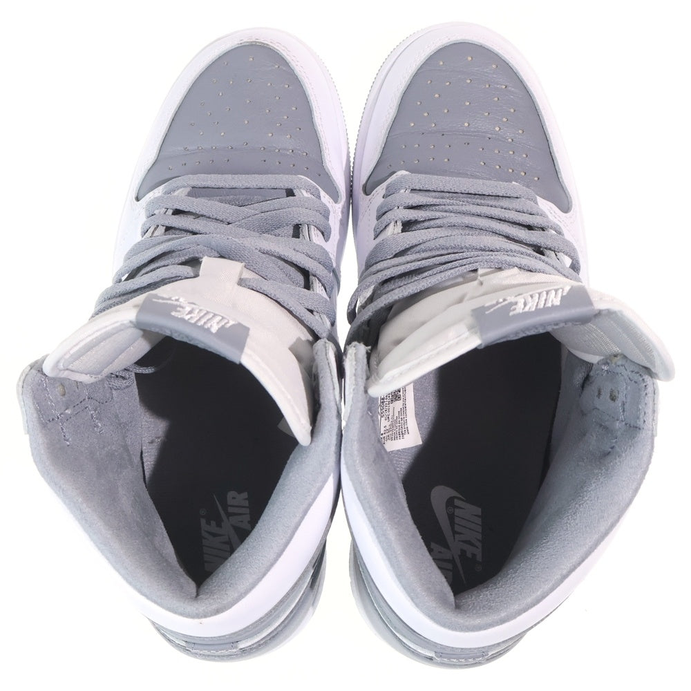 NIKE(ナイキ) AIR JORDAN1 RETRO HIGH OG STEALTH エアジョーダン 1 ステルス ハイカットスニーカー グレー/ホワイト US9/27cm 555088-037