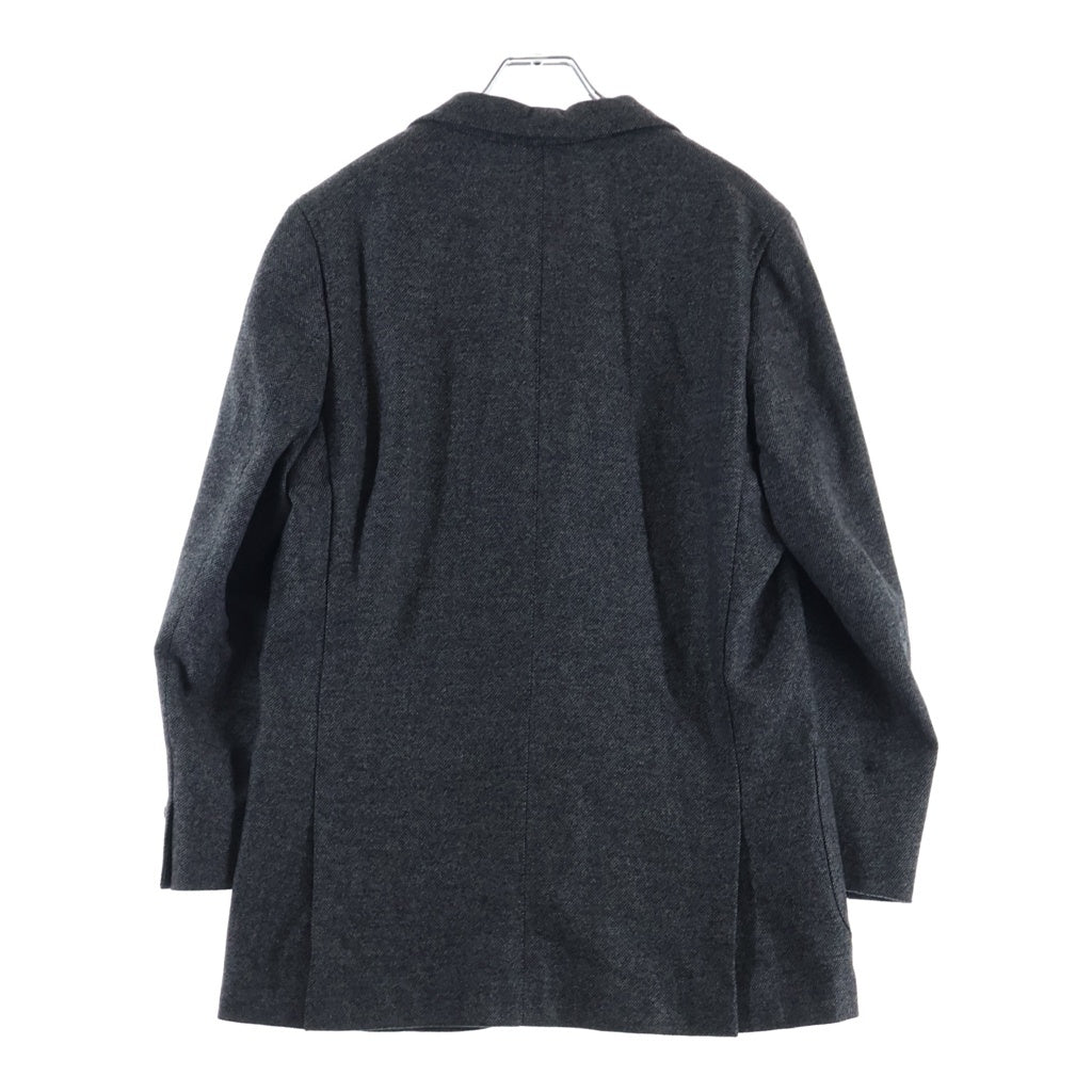 HERMES(エルメス) マルジェラ期 カシミヤ混 ウール 2B テーラードジャケット グレー レディース