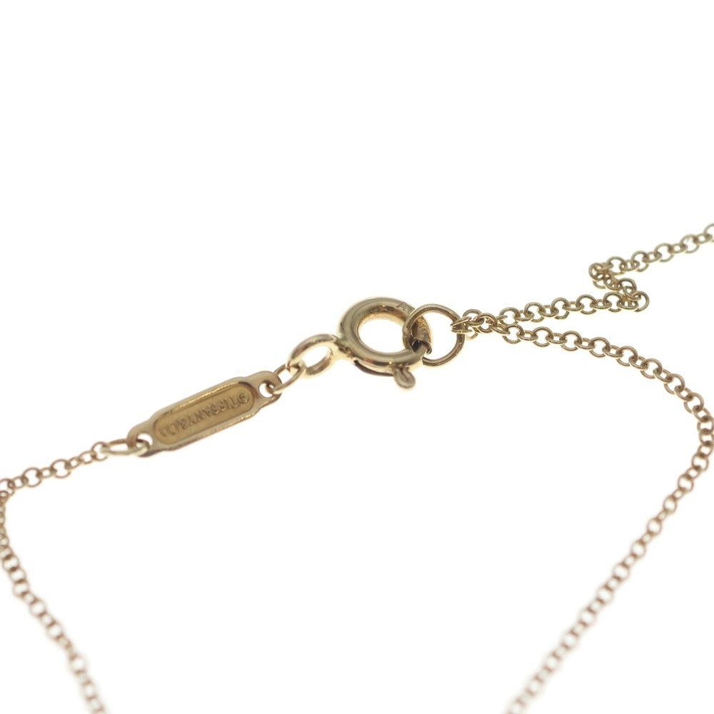 TIFFANY & Co.(ティファニー) Tスマイル ミニ ダイヤネックレス ペンダント チェーン ピンクゴールド Au750PG レディース