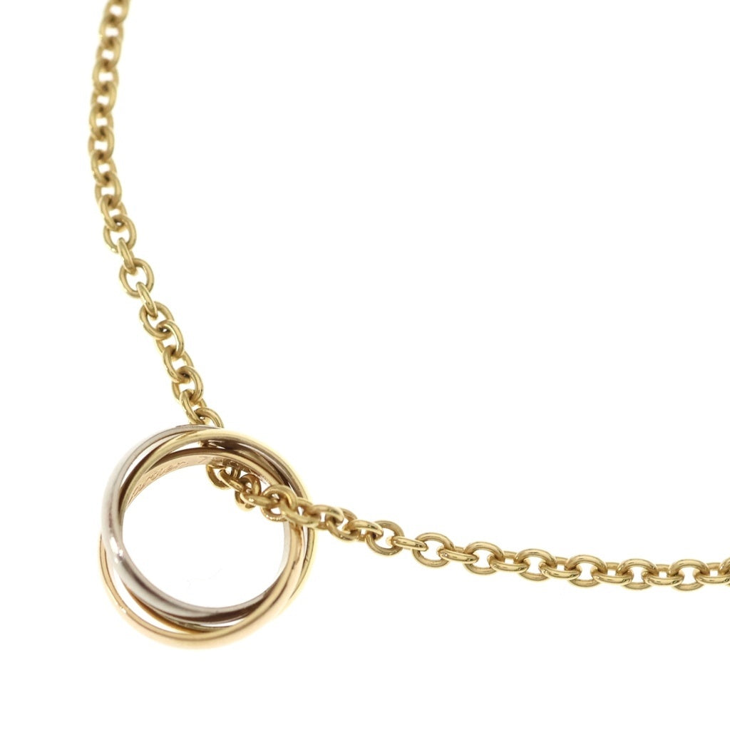 Cartier(カルティエ) ベビートリニティ ネックレス ペンダント チェーン ゴールド×シルバー×ピンクゴールド 750YG/PG/WG 8.8g レディース