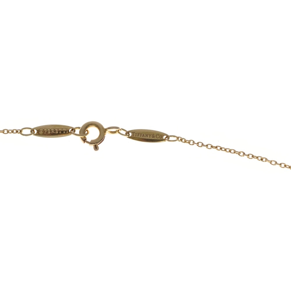 TIFFANY & Co.(ティファニー) バイザヤード ハート ダイヤ ネックレス ペンダント チェーン ゴールド Au750YG レディース