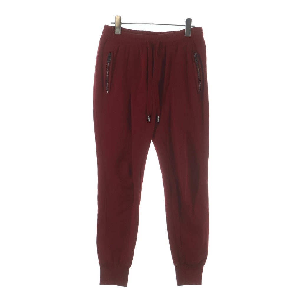 DOLCE & GABBANA(ドルチェアンドガッバーナ) DGロゴ ジョガーパンツ レッド コットン
