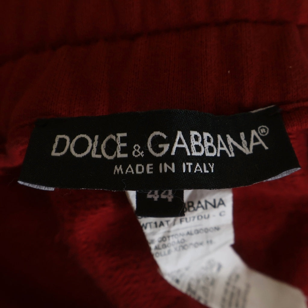 DOLCE & GABBANA(ドルチェアンドガッバーナ) DGロゴ ジョガーパンツ レッド コットン