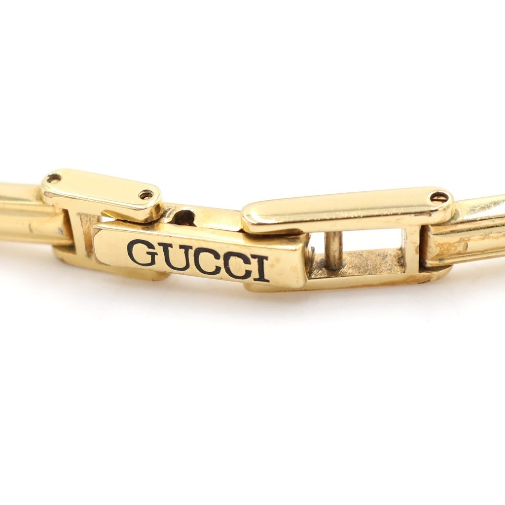 GUCCI(グッチ) チェンジベゼル 白文字盤 GP/QZ クォーツ 電池式 腕時計 11/12