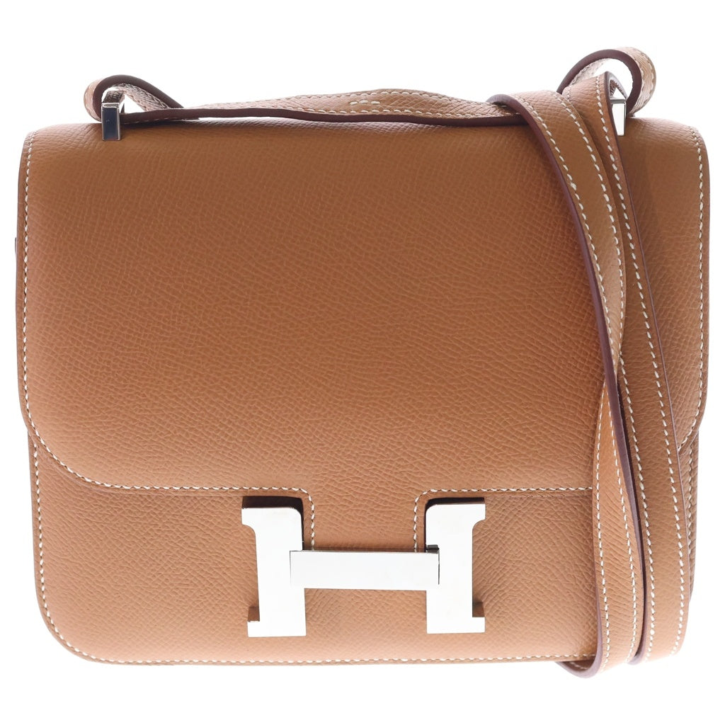 HERMES(エルメス) コンスタンスミニ Hロゴ ゴールド エプソン レザー