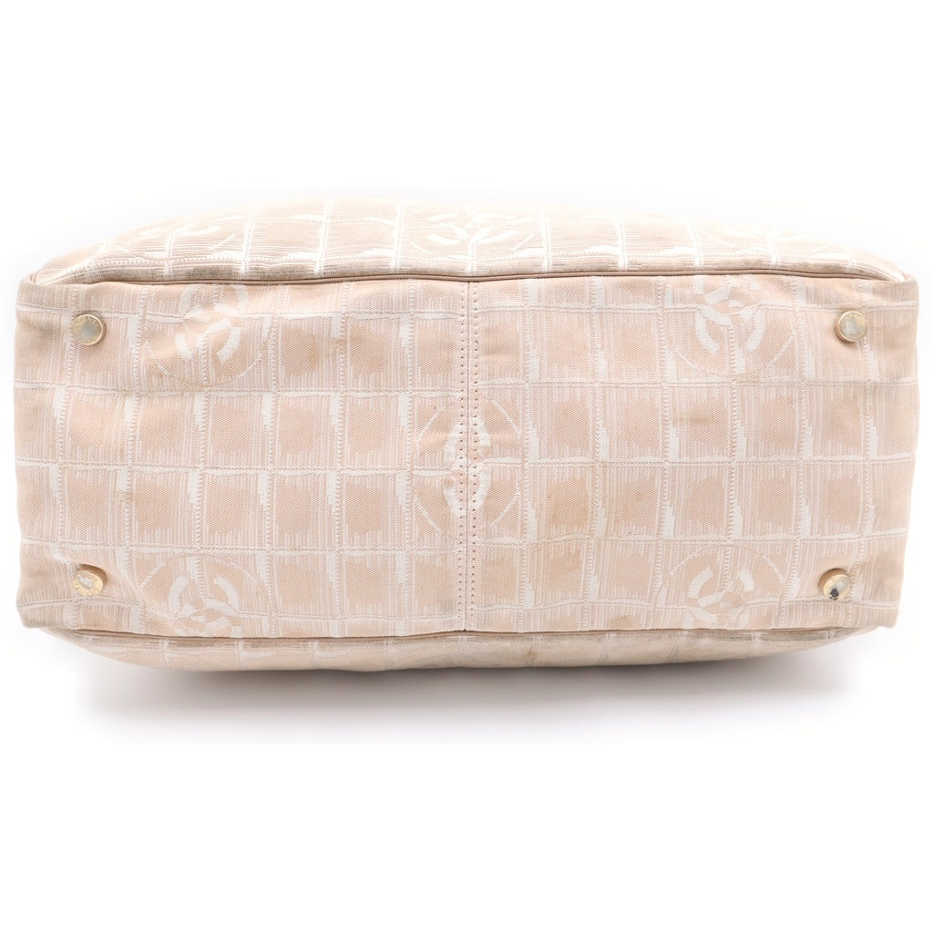 CHANEL(シャネル) ニュートラベルライン ココマーク キャンバス トートバッグ ベージュ 8番台 レディース