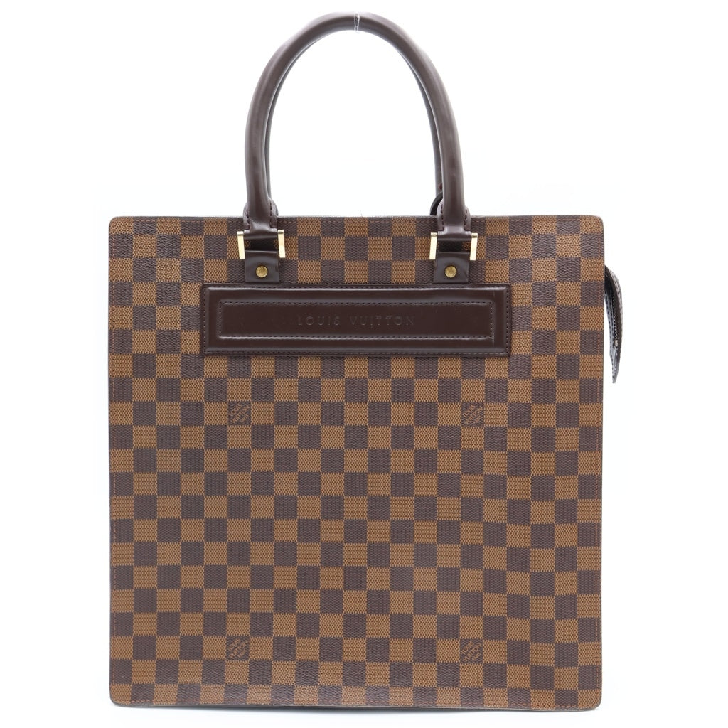 LOUIS VUITTON(ルイヴィトン) ダミエ ヴェニスGM トートバッグ ハンドバッグ ブラウン レザー×PVC N51146 ゴールド金具 レディース