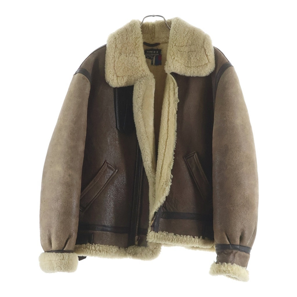 SCHOTT(ショット) TYPE B-3 ボアフリース ムートン レザー フライトジャケット ブラウン