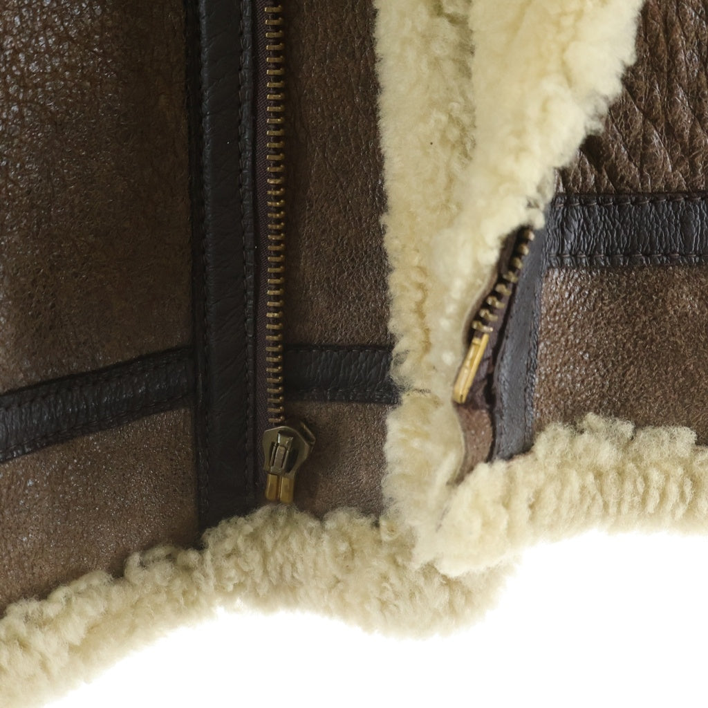 SCHOTT(ショット) TYPE B-3 ボアフリース ムートン レザー フライトジャケット ブラウン