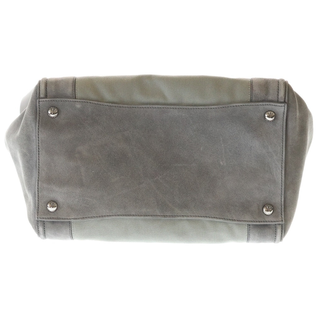 PRADA(プラダ) 2WAYバッグ ハンドバッグ ショルダーバッグ グレー スエード×キャンバス BN2644 シルバー金具 レディース
