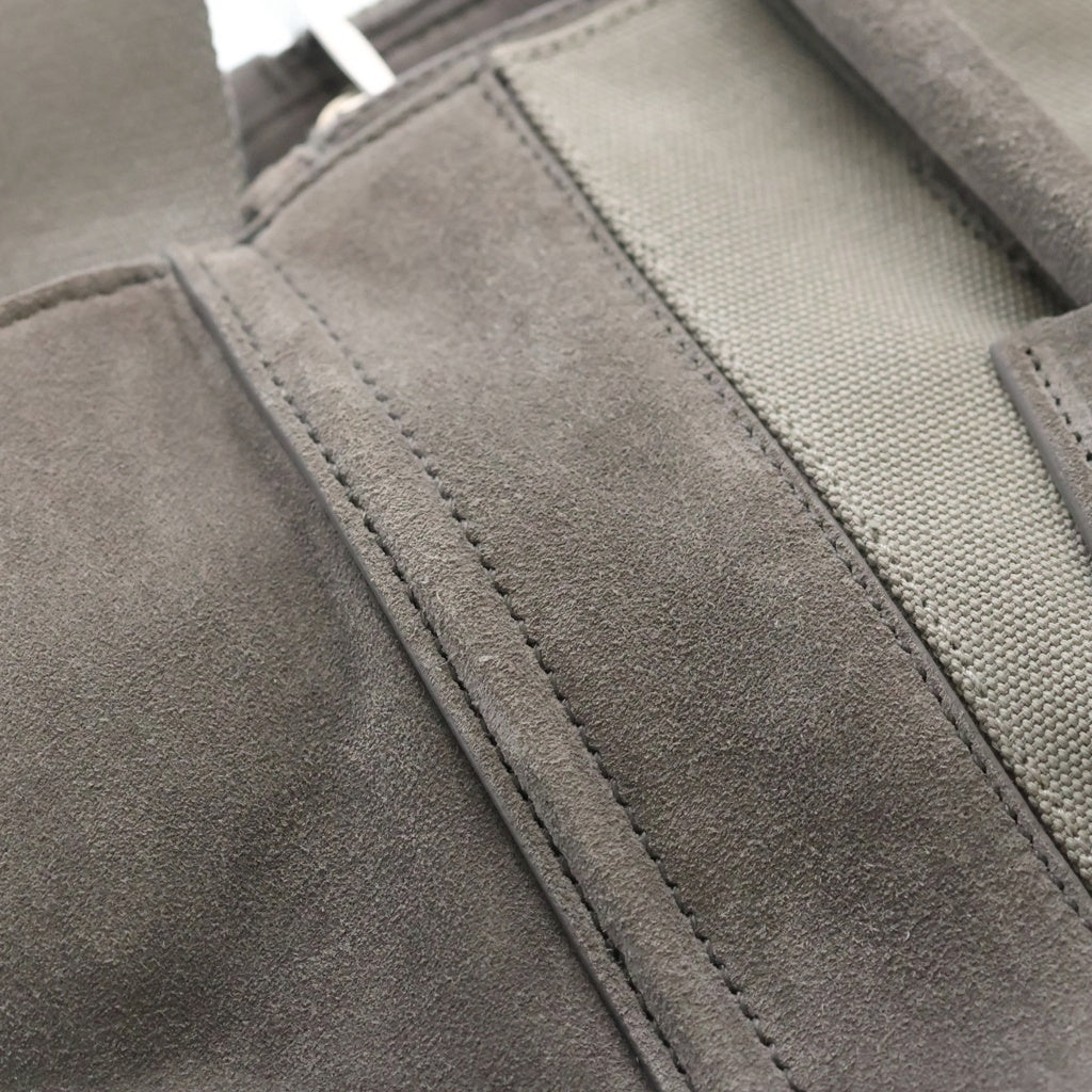 PRADA(プラダ) 2WAYバッグ ハンドバッグ ショルダーバッグ グレー スエード×キャンバス BN2644 シルバー金具 レディース