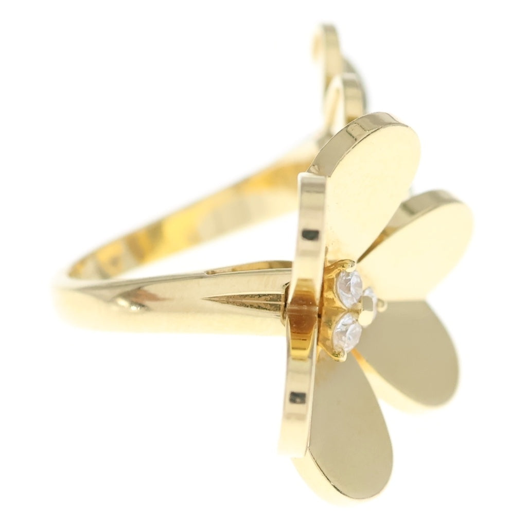 Van Cleef & Arpels(ヴァンクリーフアンドアーペル) フリヴォル アントレ レ ドア ダイヤ リング Au750 K18 YG イエローゴールド 指輪 レディース