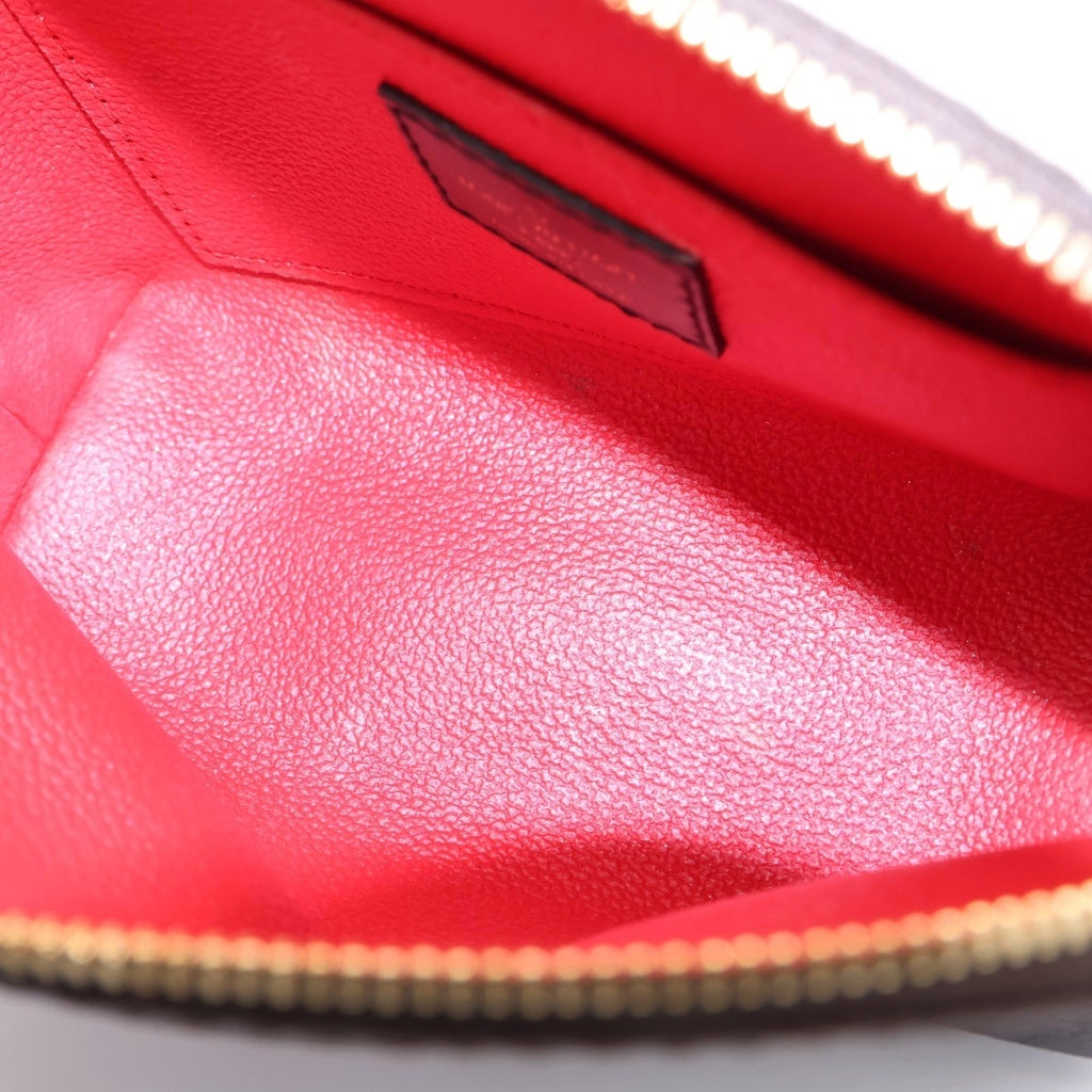LOUIS VUITTON(ルイヴィトン) モノグラムリバース ポシェット・コスメティックPM ポーチ ケース ブラウン PVCレザー M11249 ゴールド金具 レディース