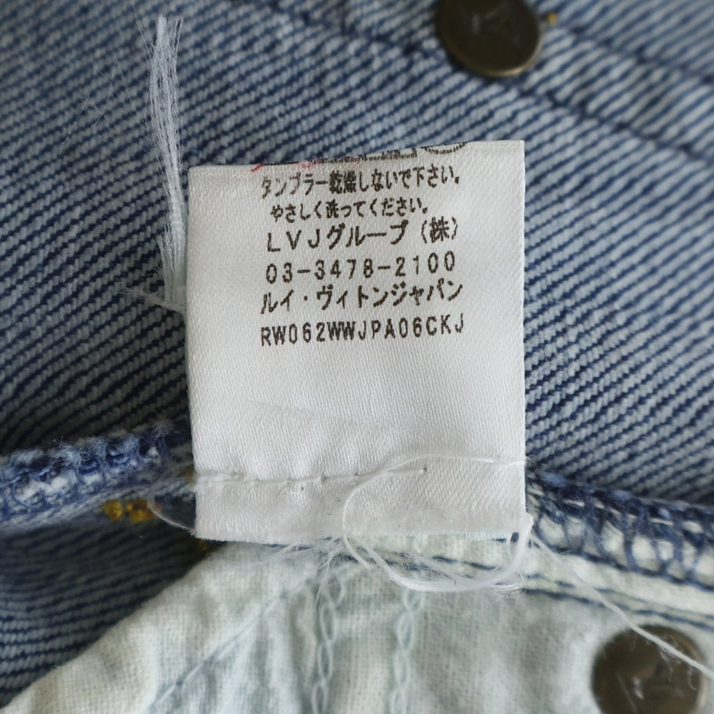 LOUIS VUITTON(ルイヴィトン) モノグラム デニムパンツ インディゴブルー #34 レディース