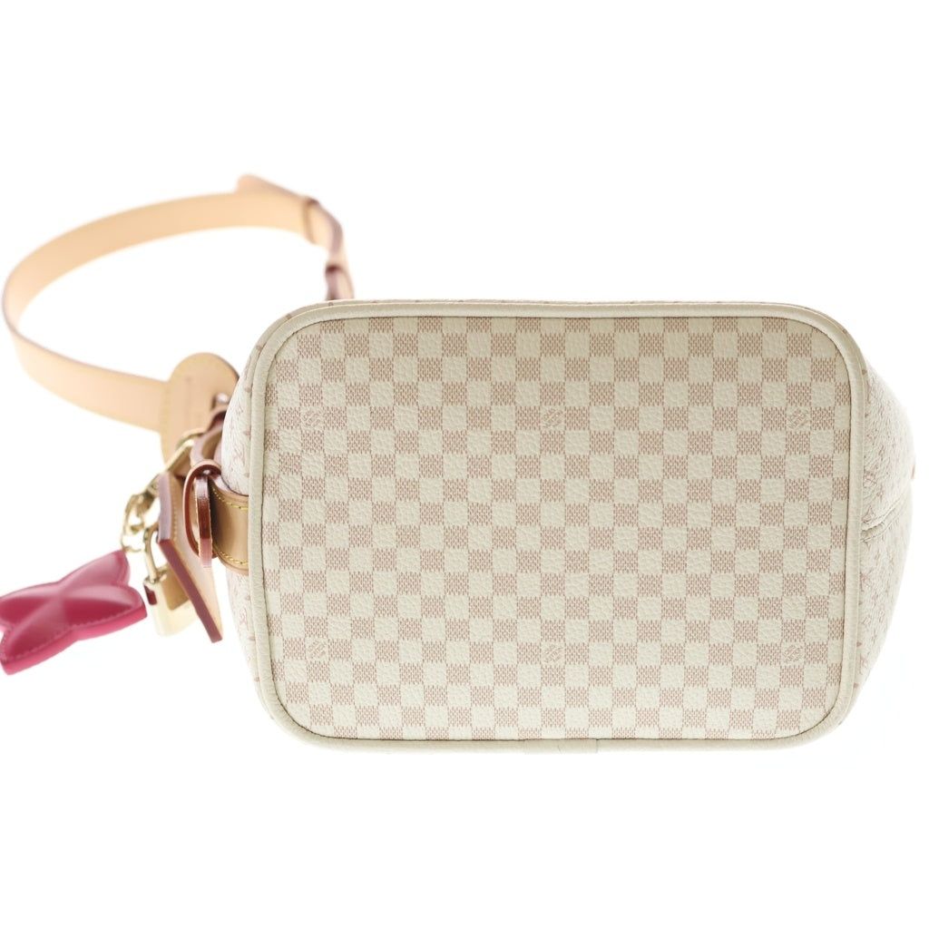 LOUIS VUITTON(ルイヴィトン) LVロマンス オールインBB ショルダーバッグ ホワイト×ブラウン レザー×PVC M15130 ゴールド金具 レディース