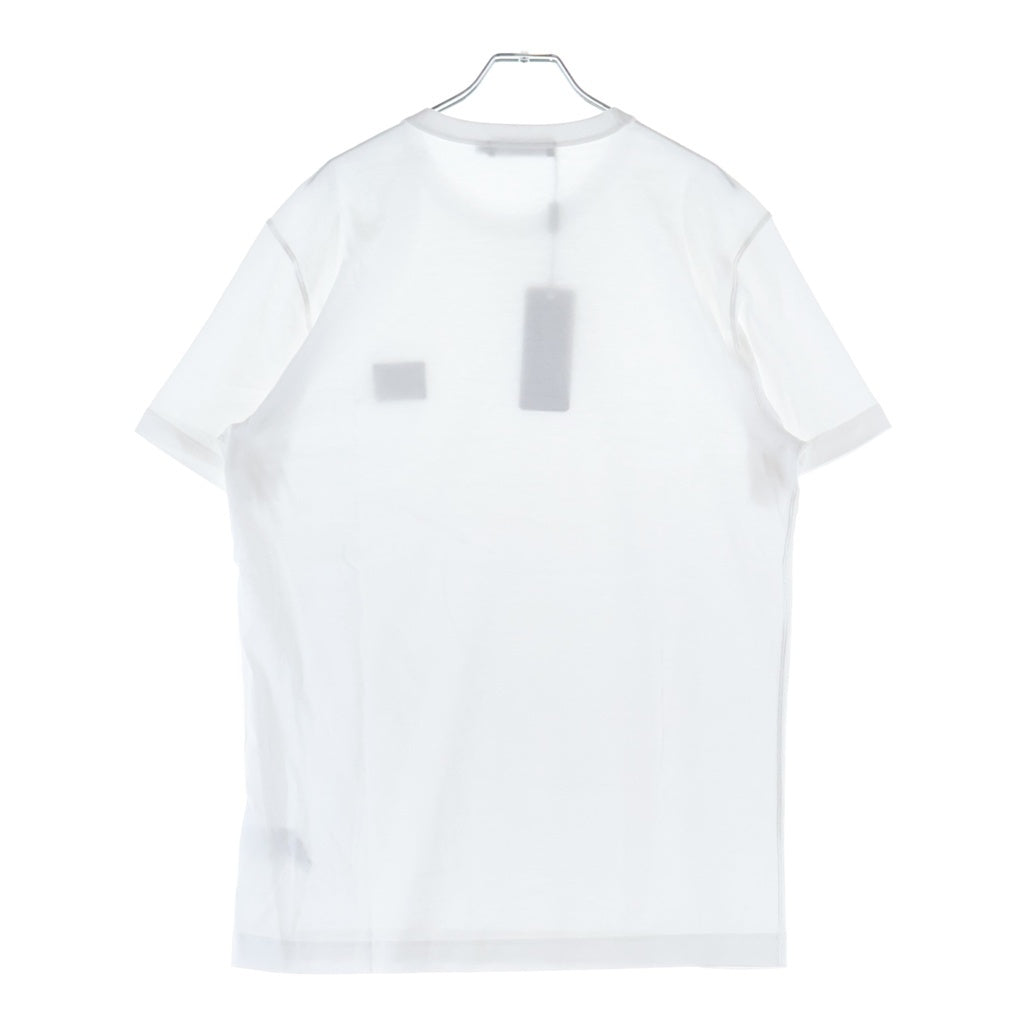 DOLCE & GABBANA(ドルチェアンドガッバーナ) メタルロゴプレート クルーネック 半袖Tシャツ カットソー ホワイト G8PT1T/G7F2I レディース