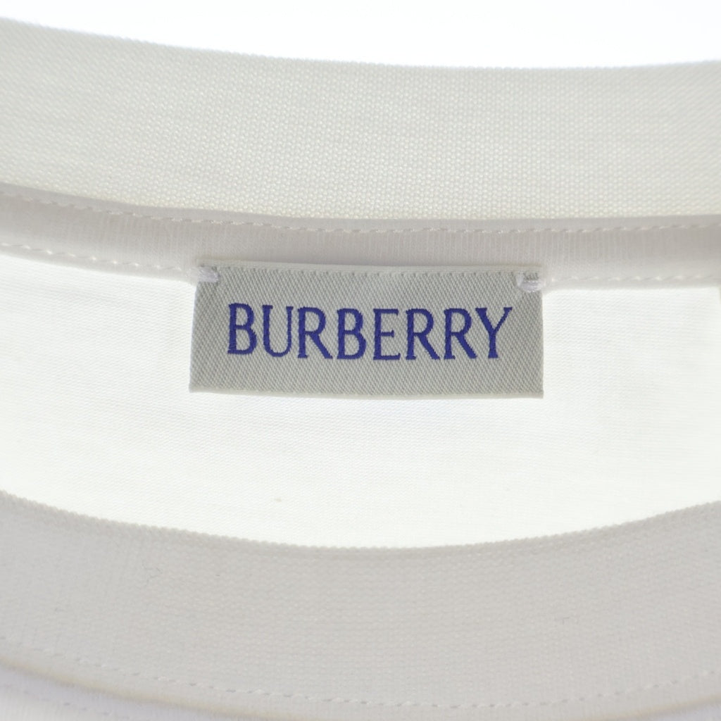 BURBERRY(バーバリー) フロントロゴプリント クルーネック 半袖Tシャツ カットソー ホワイト 8117319 レディース
