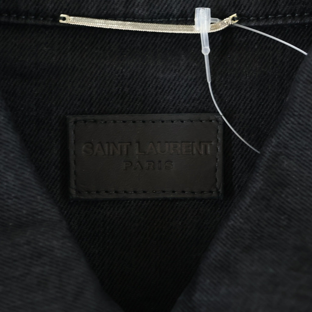 SAINT LAURENT PARIS(サンローランパリ) デニム トラッカージャケット ブラック 597064