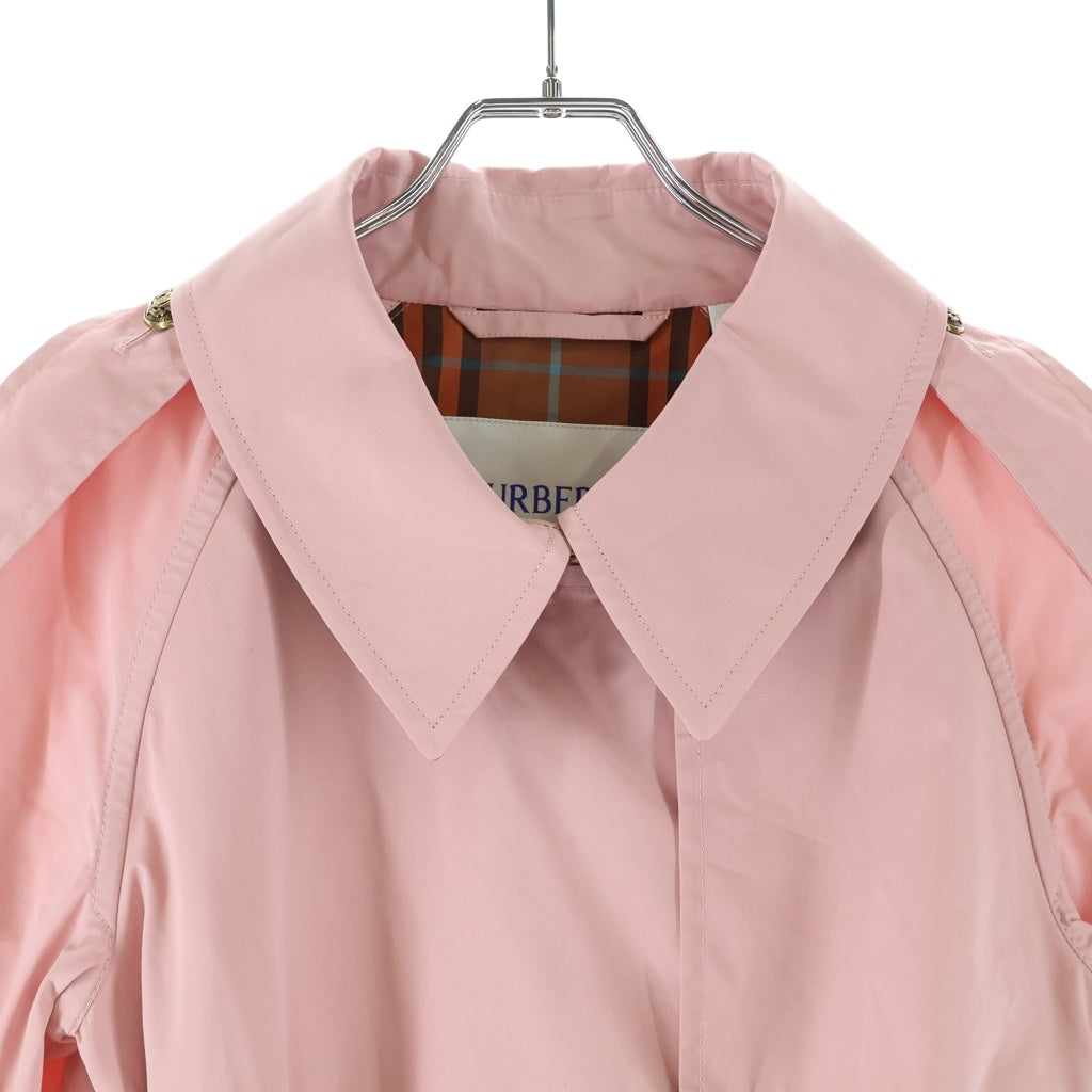 BURBERRY(バーバリー) Fitzrovia フィッツロヴィア トレンチコート ショート ライトウェイトコットン ピンク 8118704 レディース