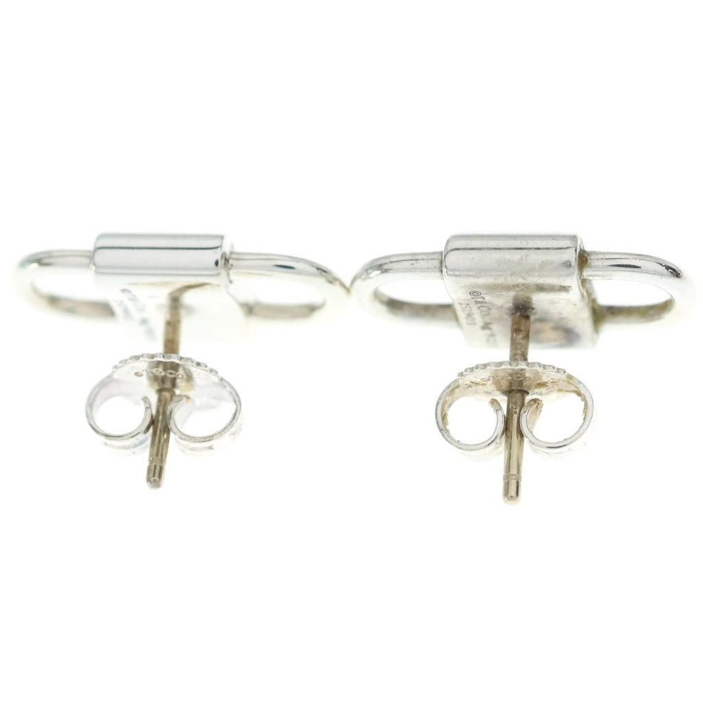 TIFFANY & Co.(ティファニー) 1837 ダブル ロック スタッド ピアス シルバー スモール Ag925 レディース