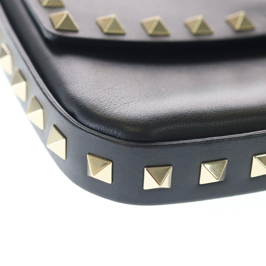 VALENTINO(ヴァレンティノ) ロックスター ロックスタッズ ミニバッグ ショルダーバッグ レザー ゴールド金具 レディース