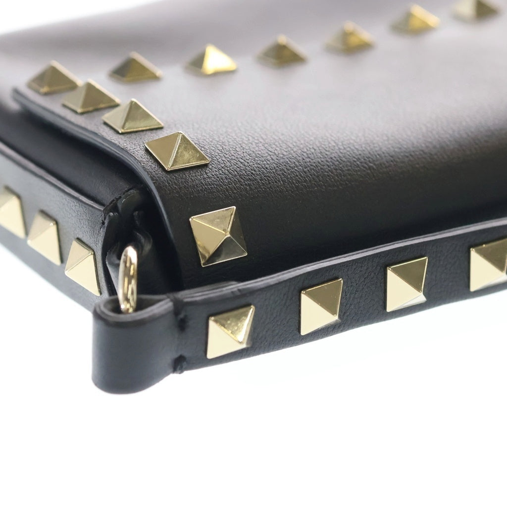VALENTINO(ヴァレンティノ) ロックスター ロックスタッズ ミニバッグ ショルダーバッグ レザー ゴールド金具 レディース