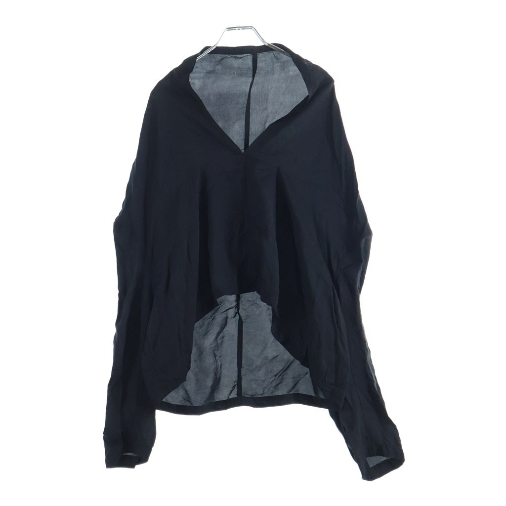 COMME des GARCONS(コムデギャルソン) 23SS AD2022 変形 キュプラ クロップド 長袖 トップス ブラック レディース RK-B010